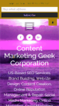 Mobile Screenshot of contentmarketinggeek.com
