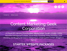 Tablet Screenshot of contentmarketinggeek.com